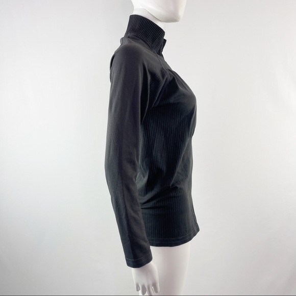 Patagonia Capilene Women's Black 1/4 Zip Long Sleeve Shirt Layer Top Size M - Picture 4 of 6